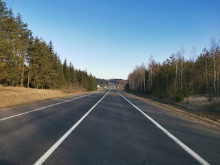 road in the forest