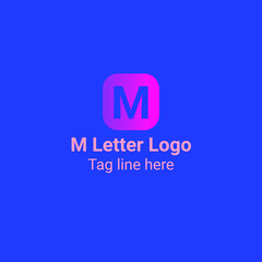 M letter logo, Letter logo design, logos
