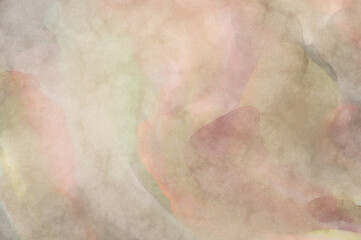 Fototapeta premium Modern painting of soothing brush strokes resembling alcohol inks. Watercolor abstract painting with pastel colors for poster, wall art, banner, card, book cover or packaging.