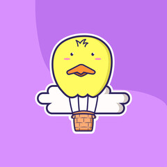 Animal air baloon vector