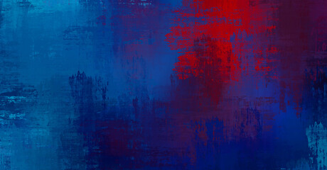 Fototapeta premium Background with crossed wild brush strokes. Colorful and vibrant illustration. Painted art. Creative abstract painting.