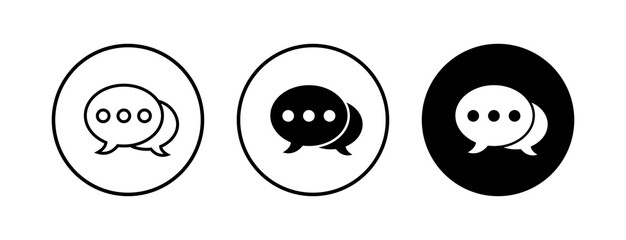 Chat icons set. Chat vector icon. Speech bubble