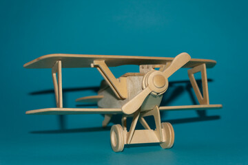 wooden airplane
