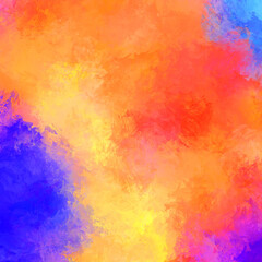 Strokes of paint. 2D Illustration. Brushed Painted Abstract Background. Brush stroked painting. Modern art.