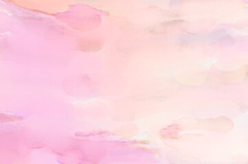 Fototapeta premium Modern brush strokes painting. Watercolor abstract painting with pastel colors. Soft color painted illustration of calming composition for poster, wall art, banner, card, book cover or packaging.