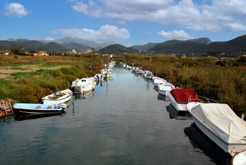 Naklejka premium Typical traditional fishing boats