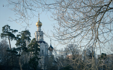 The bell tower of the Trinity Church