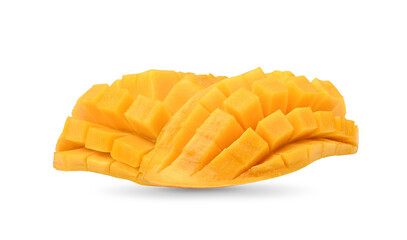 Ripe mango isolated on white background