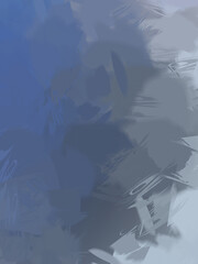 Wild Brushstrokes. Brushed Painted Abstract Background. Brush stroked painting. Strokes of paint. 2D Illustration.