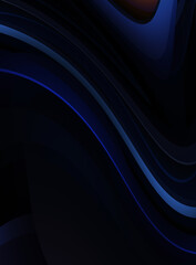 Fluid abstract background with colorful gradient. 2D illustration of modern movement.