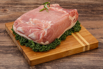 Pork meat piece for cooking