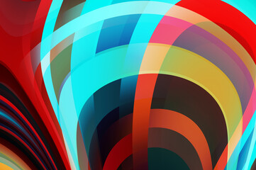 Obraz premium Fluid abstract background with colorful gradient. 2D illustration of modern movement.