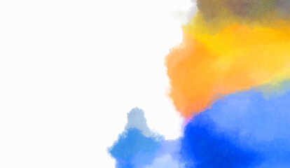 Obraz premium Watercolor painted background. Abstract Illustration wallpaper. Brush stroked painting. 2D Illustration.