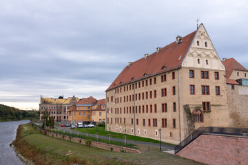 Schloss Grimma und Amtsgericht Grimma, Sachsen