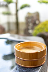 日本の温泉　和風イメージ