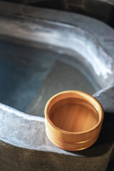 日本の温泉　和風イメージ