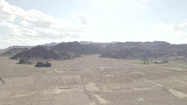 Lake Mead Las Vegas Boulder City Nevada desert aerial drone 4k ungraded flat log raw footage dlog