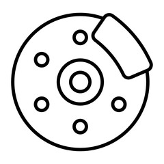 automobiles disc brake Concept Vector Color Icon Design, Motor Vehicle Service and automobile repair shop Symbol, Lorry spare parts Sign, auto mechanic stock illustration