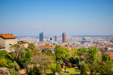 Vue de Lyon depuis Fourvière