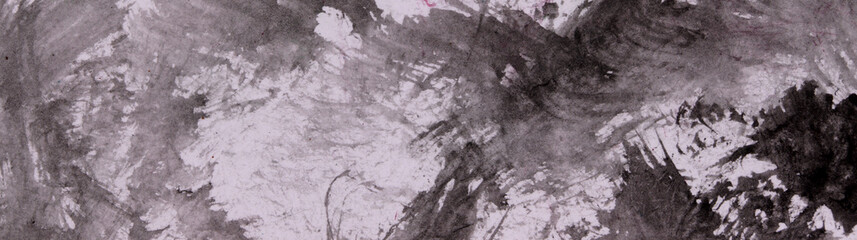 texture of the black and white watercolor background