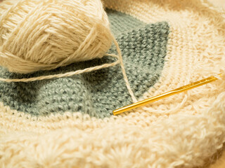 かぎ針の編み物