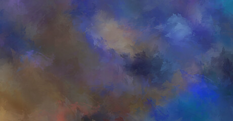 Modern art. Brushed Painted Abstract Background. Brush stroked painting. Strokes of paint. 2D Illustration.