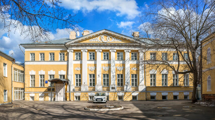 Fototapeta premium The Dolgov-Zhemochkin estate on Bolshaya Ordynka in Moscow