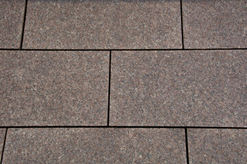 Naklejka premium stone platform of a garden or balcony terrace made of granite