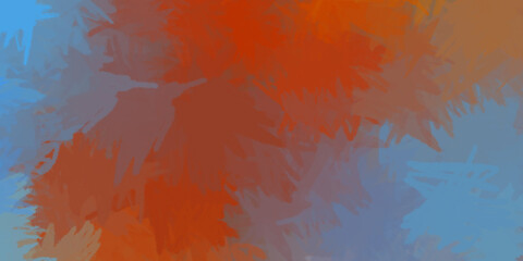 Creative background. Painted composition with vibrant brush strokes. Textured colorful painting. Paint brushed wallpaper.