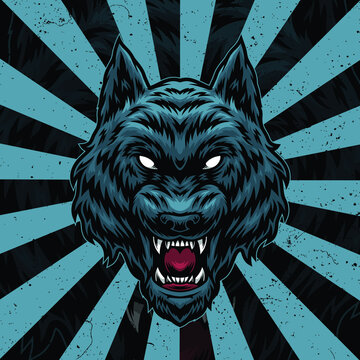 Wolf artwork illustration
