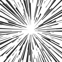 Obraz premium sun star burst monochrome radial ray line background