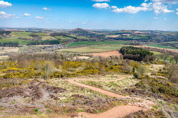 East Side Path up Eildon Hill North, Scottish Borders, UK