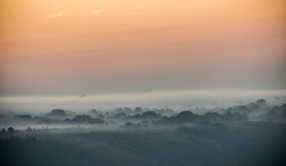 sunrise over the mountains