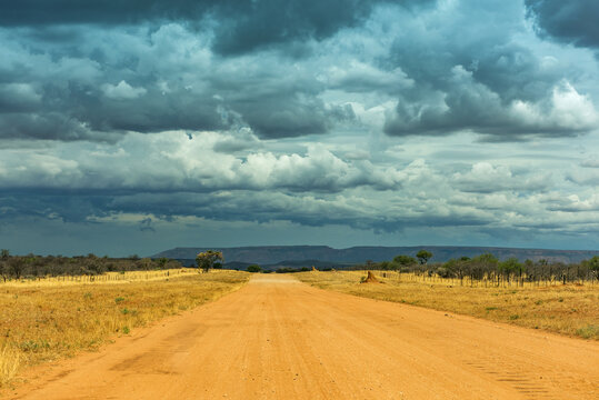 Mountain Landscape On The Omaruru River In The Erongo Region Of Central Namibia