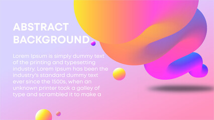 Abstract liquid vector backgrounds. Set of colorful gradient minimal banners for social media, web sites