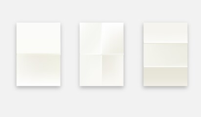 White notebook or book page. Design template or mockup. illustration.