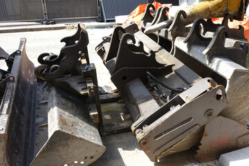 Pelleteuse excavatrice de chantier de voirie