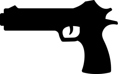 Vector illustration of the gun silhouette