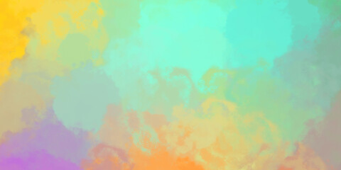 Vibrant paint pattern backdrop. 2D illustration of colorful brush strokes. Decorative texture painting. Painted background.