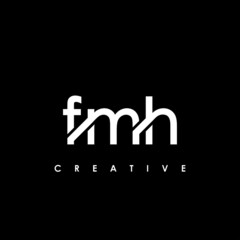 Fototapeta premium FMH Letter Initial Logo Design Template Vector Illustration