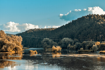 lake and mountains