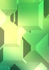 Fototapeta premium Polygonal background. Colorful wallpaper with geometric design. Digital 3d illustration.