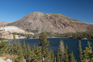 lake and mountain of high desert
