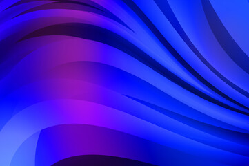 Abstract background with colorful gradient. Vibrant graphic wallpaper with stripes design. Fluid 2D illustration of modern movement.