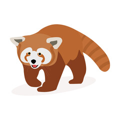 Red panda vector art and graphics