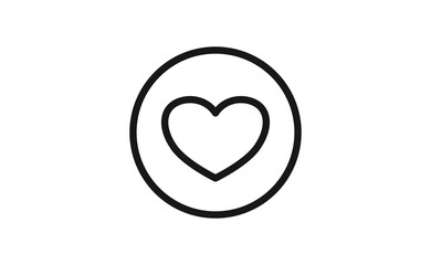 Heart Icon for Graphic Design Projects. Vector Illustration.