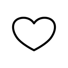 Heart Icon for Graphic Design Projects. Vector Illustration.