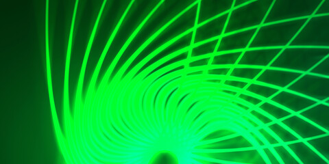 Neon colorful abstract design of light waves. Digital background with neon light glowing effect. Bright rays wallpaper.