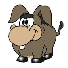 baby fat donkey, (comics, illustrations)
