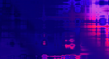 Abstract background. Geometrical elements on aged grunge texture. Graphic illustration with different color patterns.